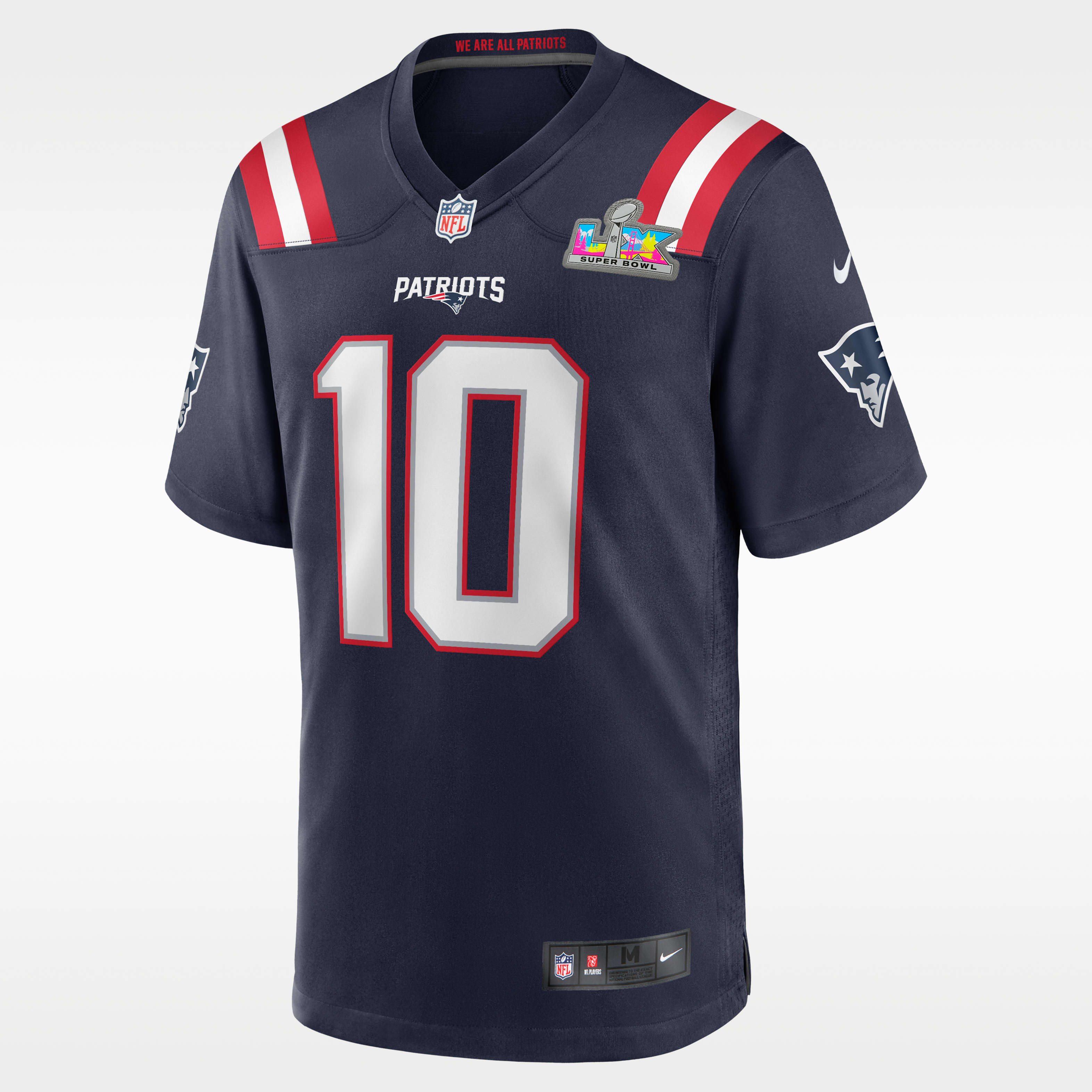 Nike Drake Maye New England Patriots Super Bowl LX Men's Nike NFL